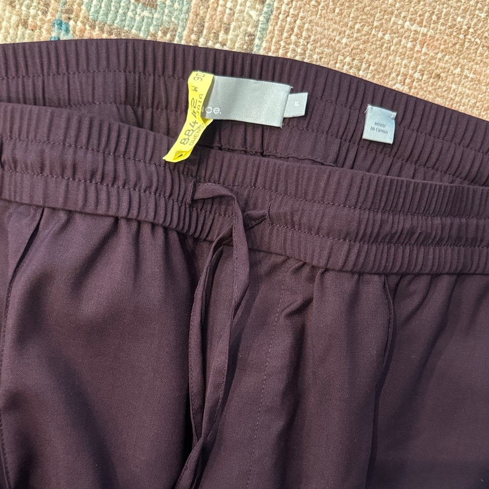 Vince Purple Drawstring Pants